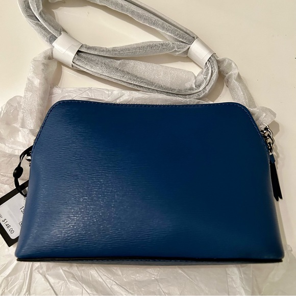 NWT DKNY Bryant Dome Crossbody Blue Top Zip Retail $148 - Picture 8 of 15